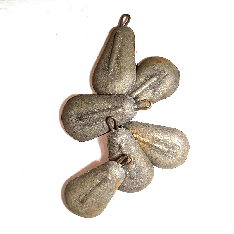 鸡心挂环坠水滴带环通心橄榄坠鸡心挂环铁坠海钓铁坠钓鱼铁坠铁砣