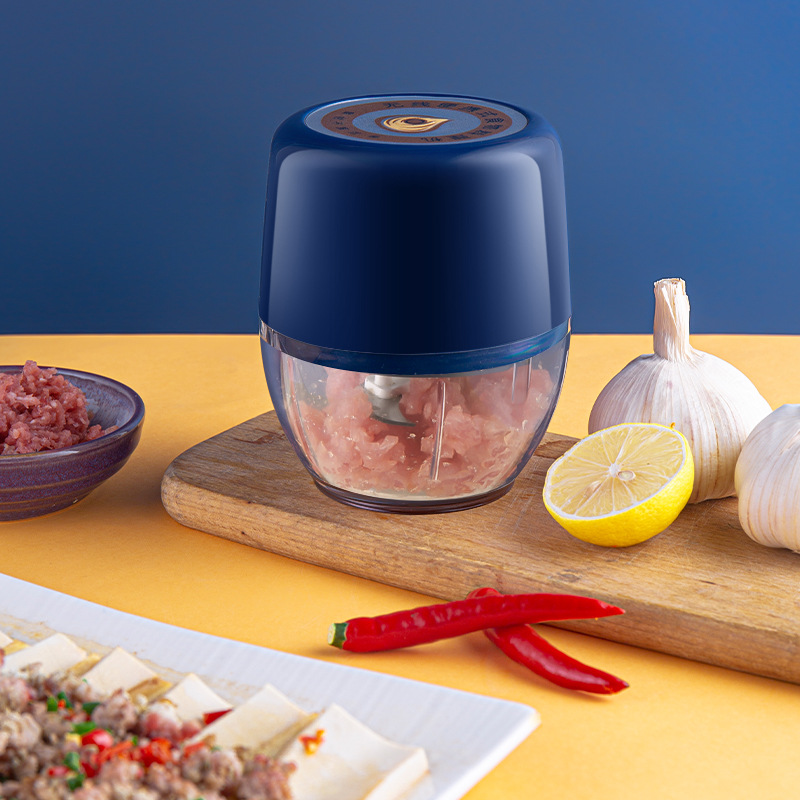 多功能电动捣蒜器 小容量全自动压蒜器绞肉机 婴儿宝宝辅食料理机