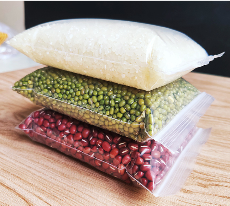 红苹果牌自封袋8号双面5丝透明封口密封袋自粘袋服装茶药90个装