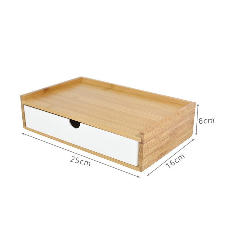 Multi-Layer Storage Tool Bamboo Board Storage Box Hotel Guest Room Bathroom Tooth Set Box Storage Box Logo