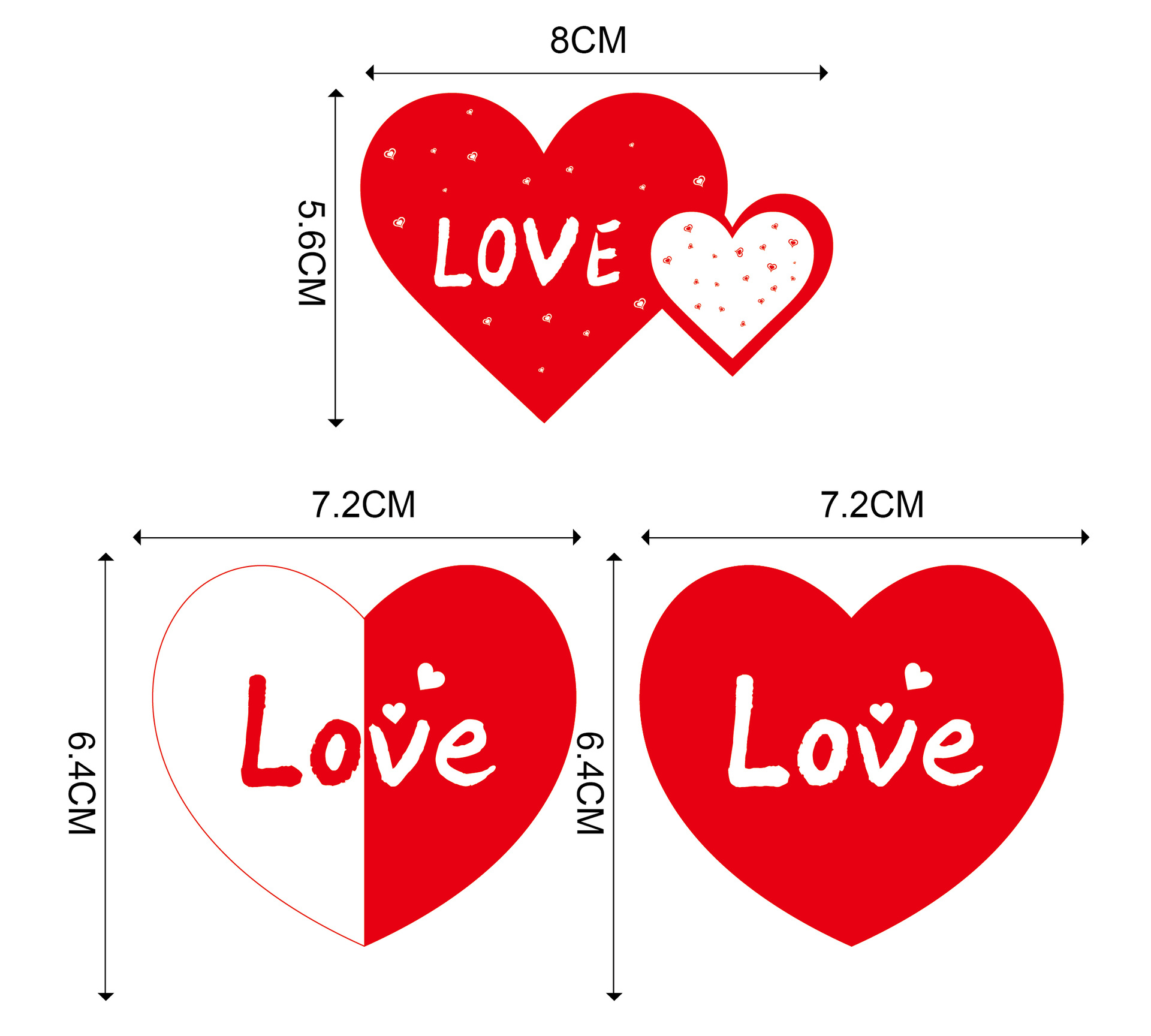 厂家现货创意爱心抖抖贴婚礼堵门拦门通关游戏爱心便利贴可定制