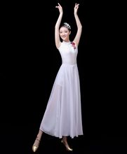 古典舞新款蹈练功服飘逸中国风歌伴舞现代舞服装青春时尚长裙成人