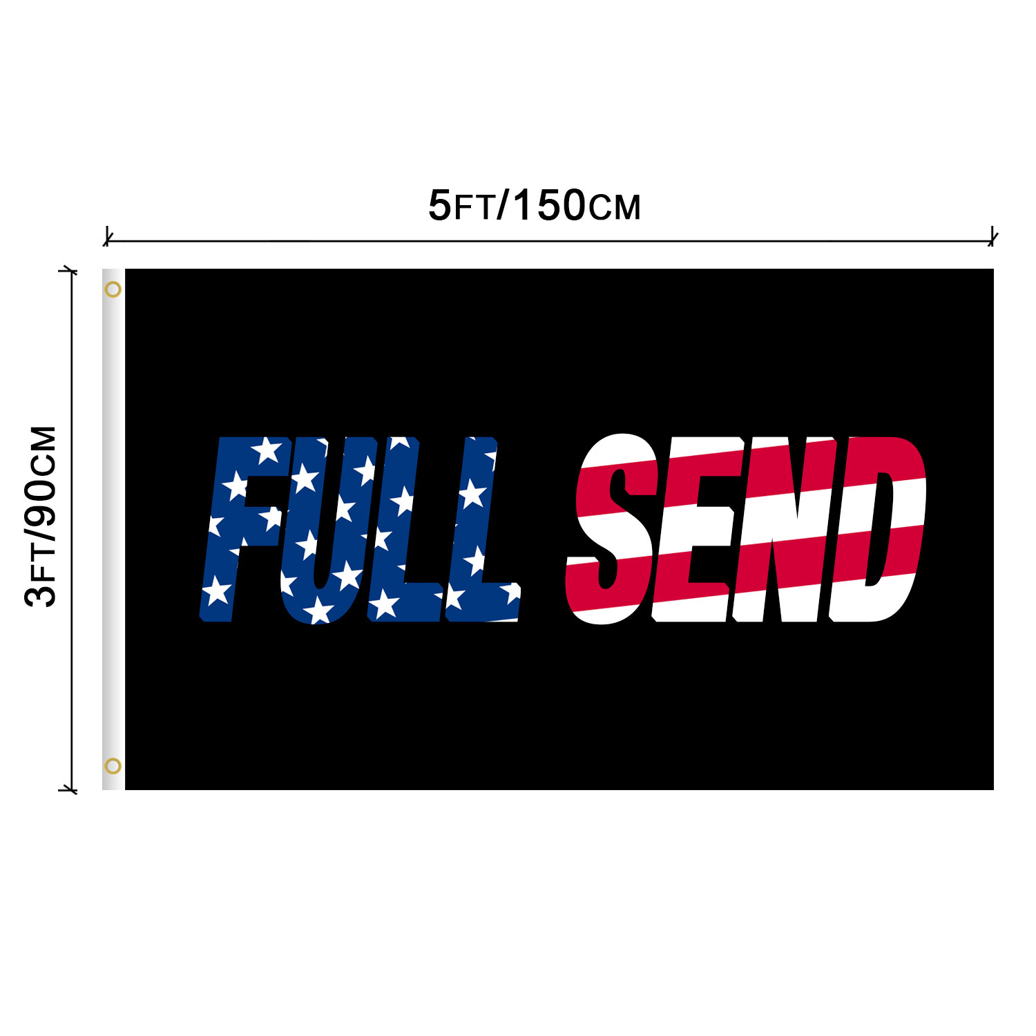 Factory in Stock Full Send Nelk Boys 90 * 150cm US Internet Celebrity Spot Flags Support Wholesale