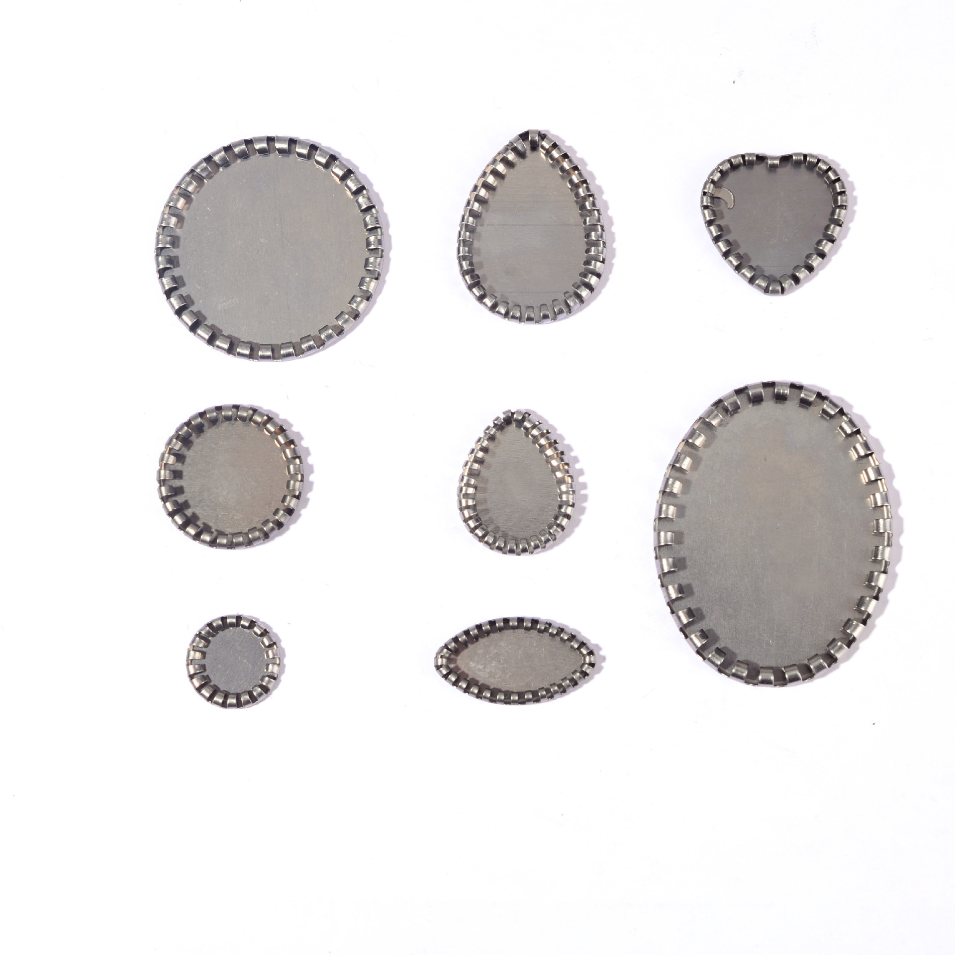 Factory Direct Sales Metal Accessories Hardware Iron Stamping Parts Iron Bottom Plate Processing Customization Base Support Frosted Curling Bottom