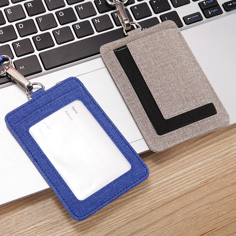 电子卡厚工作证卡套工牌套工作牌卡套胸卡证件套证件卡套挂绳短绳