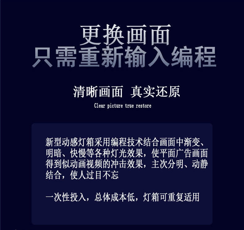 p10灯板户外动态闪动编程超薄卡布动感灯箱广告牌地铁商场手机店