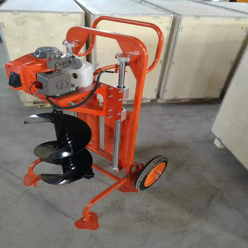 手动四冲程挖坑机植树出坑挖土种植机便携式小型挖坑机