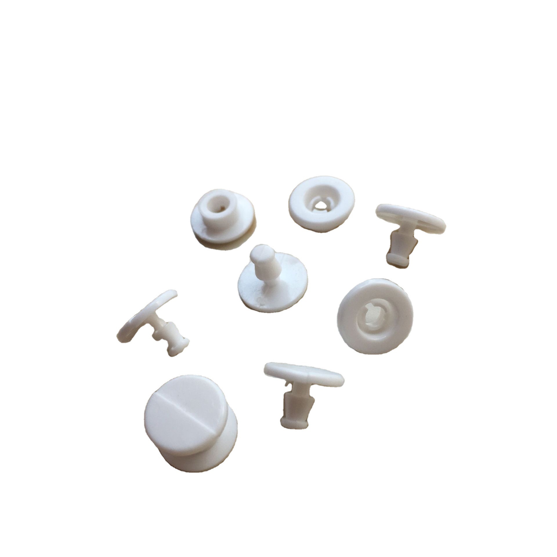 供应塑料二合扣 一次性按扣 双面撞钉一次性合扣 对接子母扣