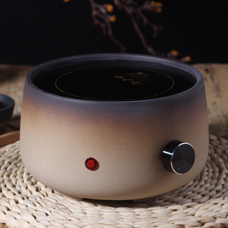 台湾老岩泥复古电陶炉茶炉 陶瓷煮水烧水煮茶炉家用静音 厂家批发