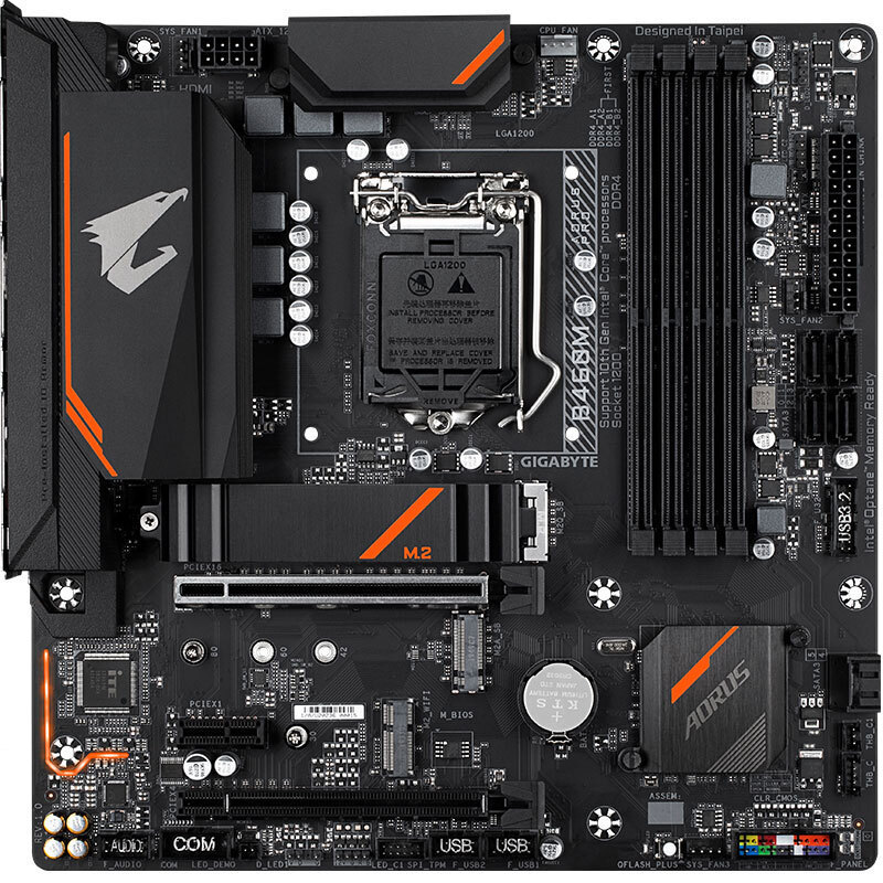 适用技嘉b460m aorus pro小雕电脑主板支持i5 10400 1200针游戏主