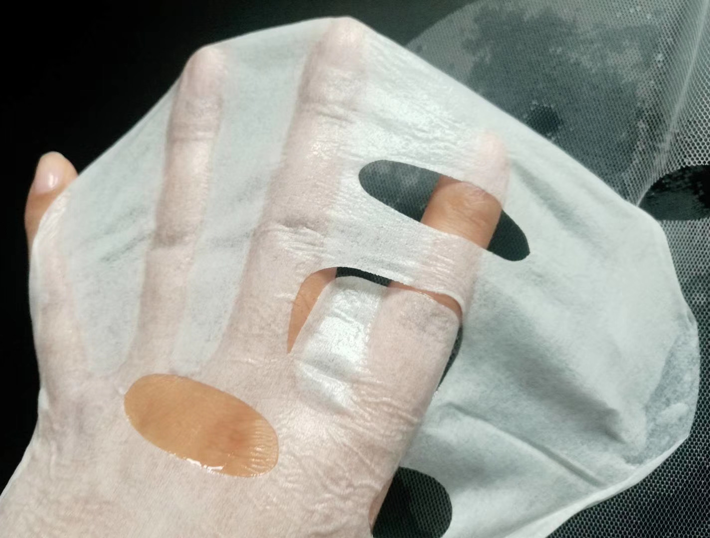 30克超细纤维仿人皮面膜布牛奶纤维面膜纸丝滑柔软不易变形