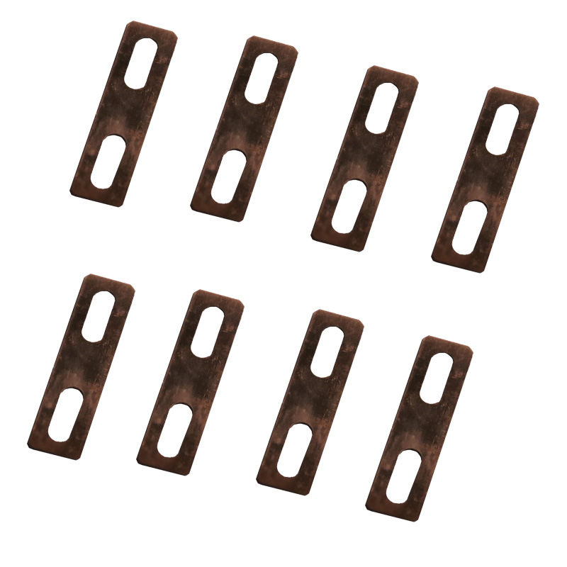 桥架接地铜片 线槽连接铜片 桥架专用接地铜片m8孔径纯铜接地铜片