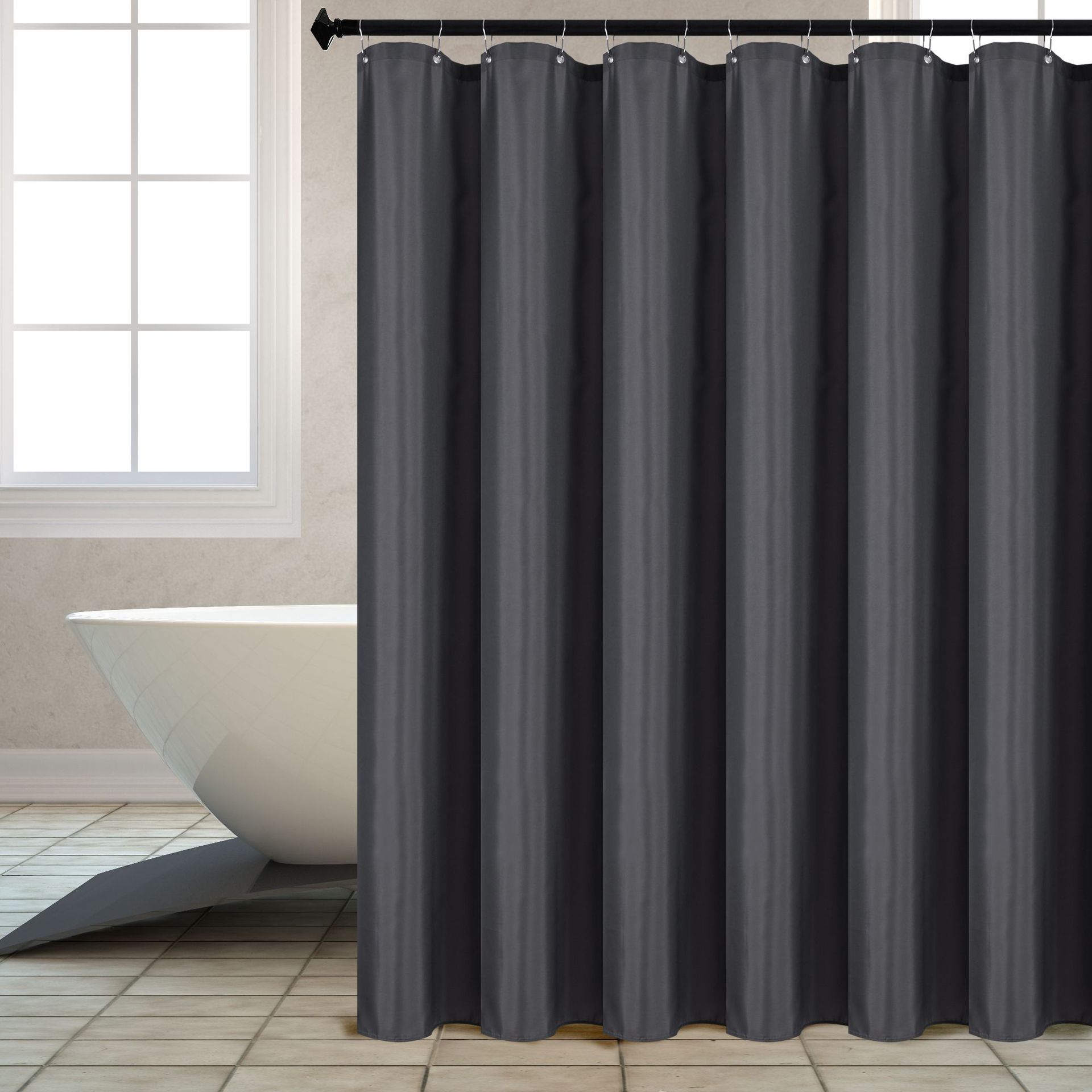 厂家直销酒店浴帘素色浴帘防水防霉浴帘卫生间淋浴帘隔断帘布浴帘