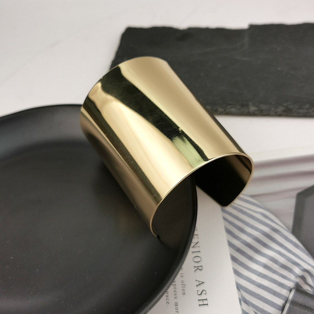 欧美夸张光面金属手镯 经典时尚手镯手环女性珠宝 速卖通爆款批发