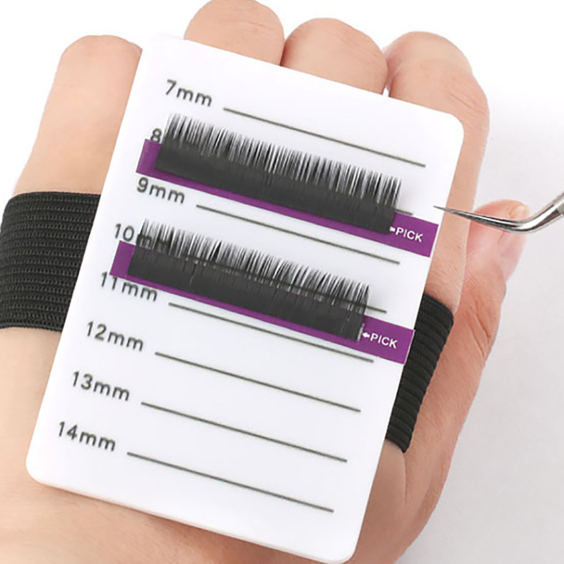 嫁接睫毛亚克力展示板 手戴式手背手带板种植睫毛板 厂家直供