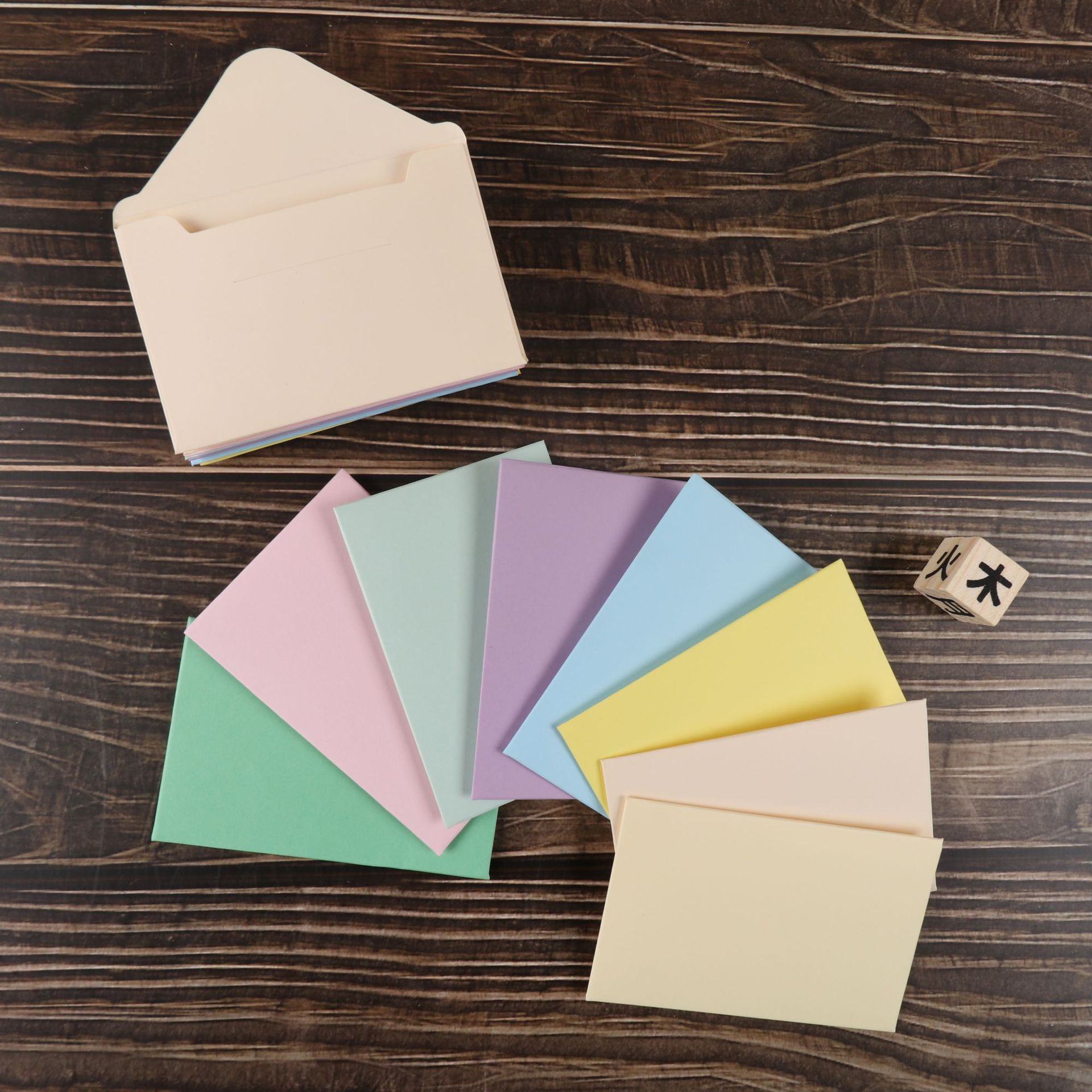 西式信封小号信封现货可售超市卡银行卡卡片收纳信封彩色多色可选