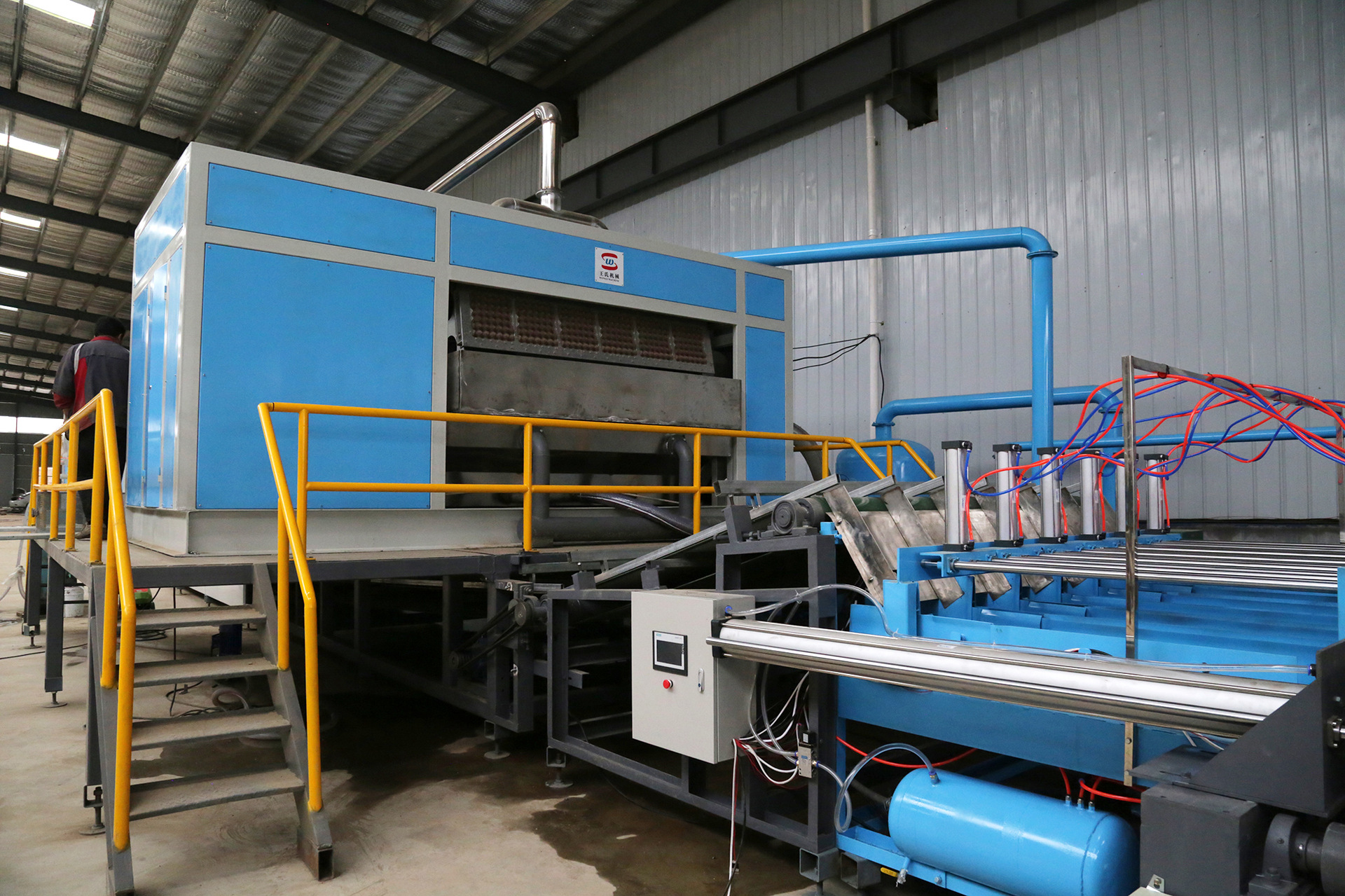 纸浆模塑成型蛋托 蛋托机 可定制 往复线加工