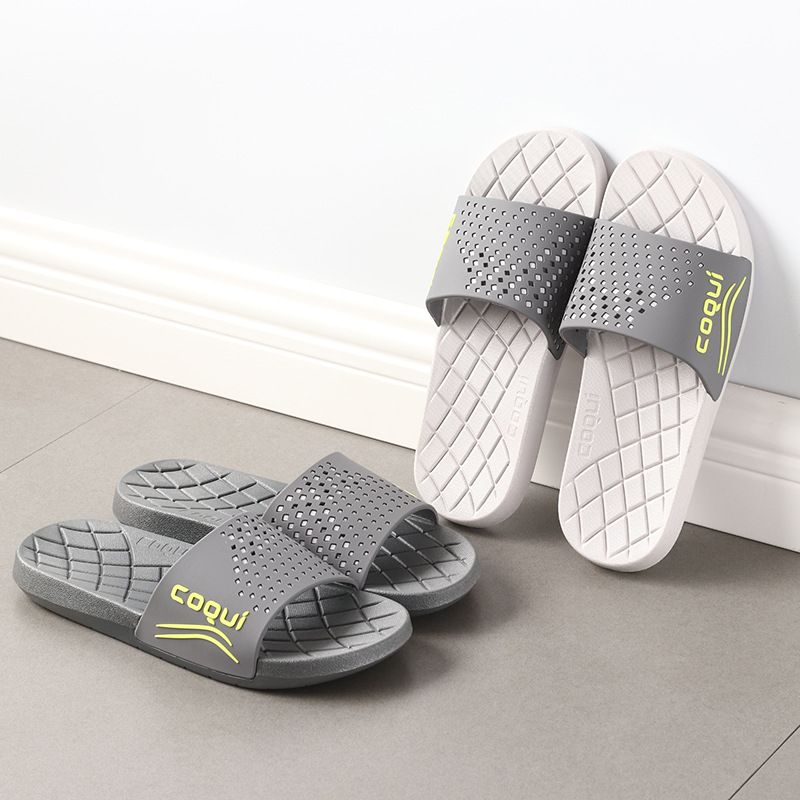 一件酷趣3331男士家居凉拖鞋室内软底PVC吹气拖耐穿