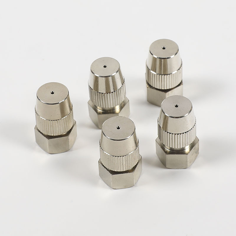 铜电镀雾化喷头 喷雾除尘加湿铜镀镍喷嘴 雾炮机雾炮喷头可调喷头