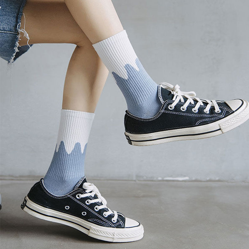 Women's Socks Hot Sale Mid-Calf Socks Autumn Winter Japanese Hip Hop European and American Style Korean Breathable All-Match and Cute Student Stockings