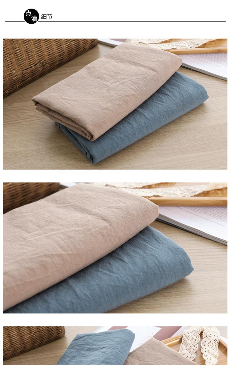 170g梭织纯汉麻布料 素色大麻面料 厂家现货