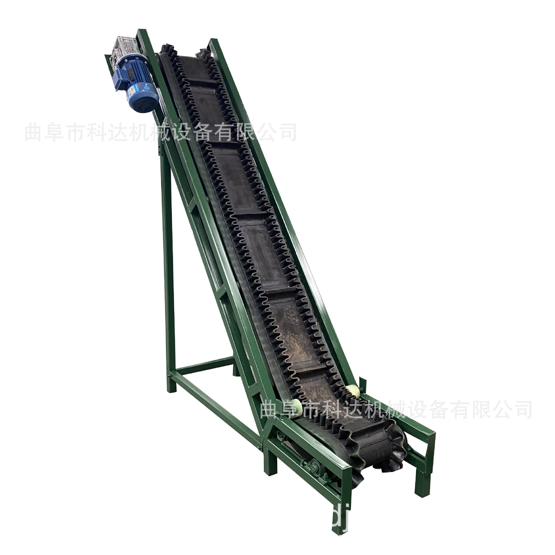 z字形裙边格挡皮带输送机硫化无接头工业粉料皮带输送机生产厂家