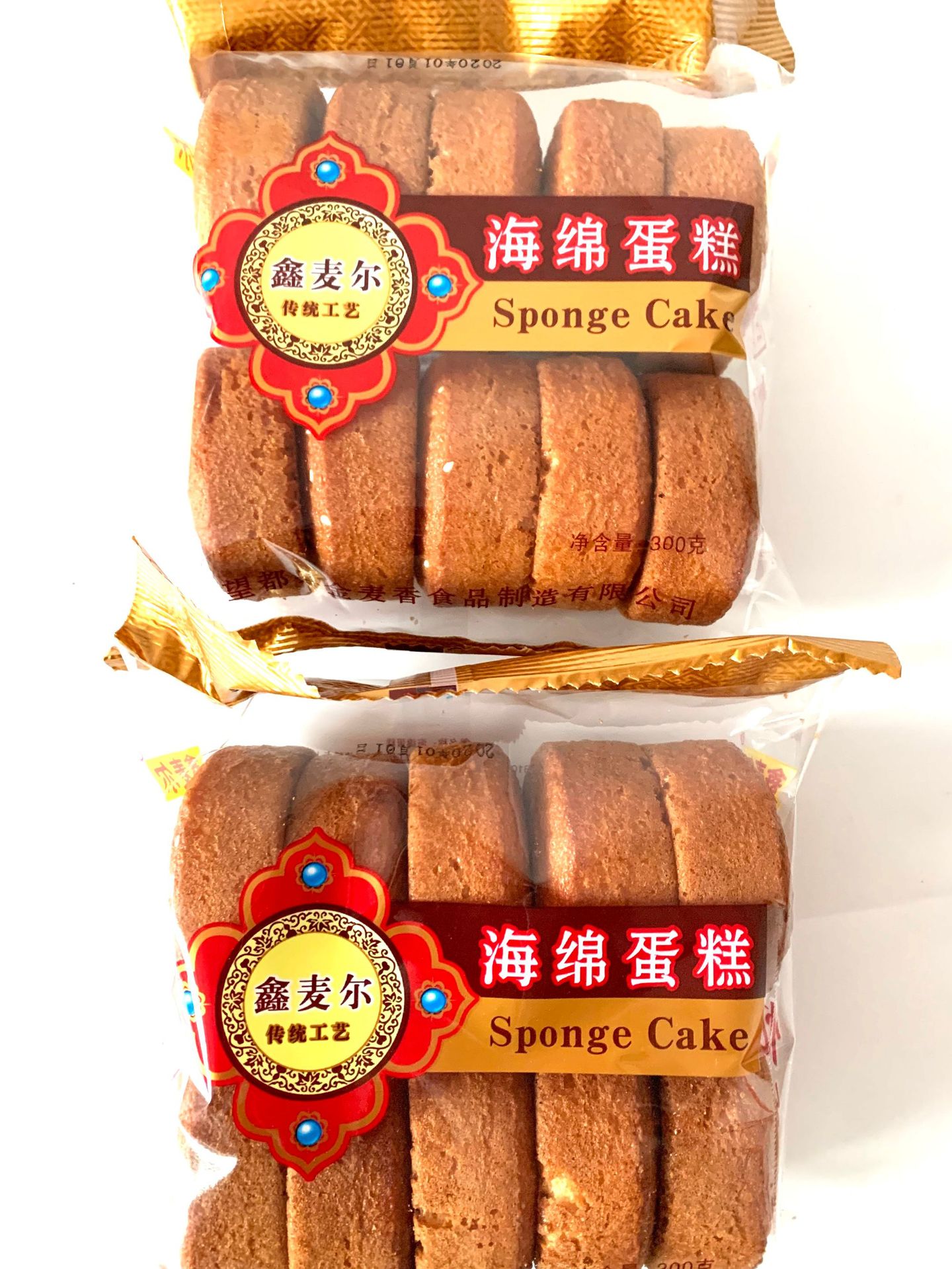 鑫麦尔 海绵蛋糕300g传统糕点 营养早餐点心 休闲下午茶零食 批发