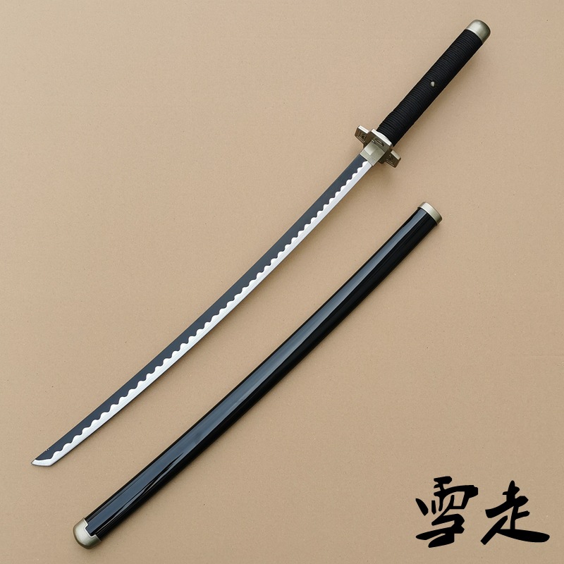 索隆刀雪走三代鬼彻和道一文字黑刀秋水三刀木制未开刃