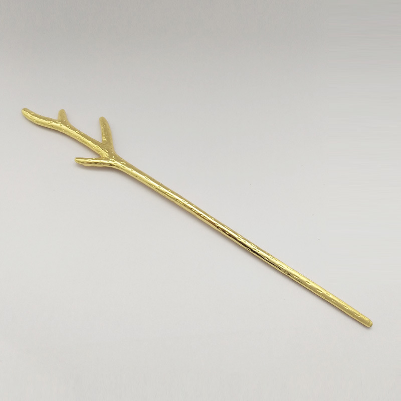 创意金色鹿角搅拌棒 日式咖啡调酒棒 卡通鸡尾酒奶茶调酒器定制