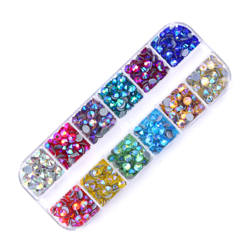 跨境国产烫底电镀幻彩a钻服装服饰diy饰品配件厂家直销一件代发