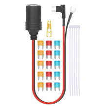 1套30厘米汽车点烟器12V插座中小迷你支架带保险丝的引线5A10A15A