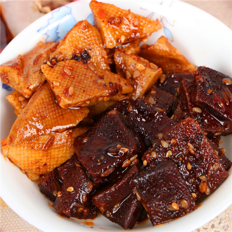 平江香干酱干豆干500g湖南特产辣味小吃香辣麻辣休闲零食辣片干子