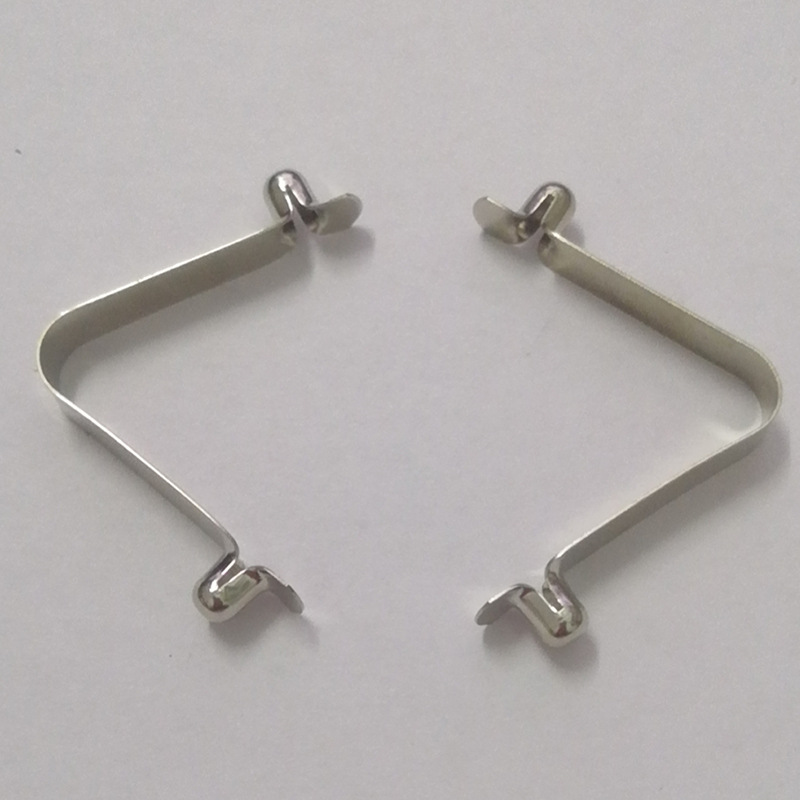 定制6mm双珠u型弹扣v型弹簧片管内伸缩定位弹片弹簧扣五金冲压件