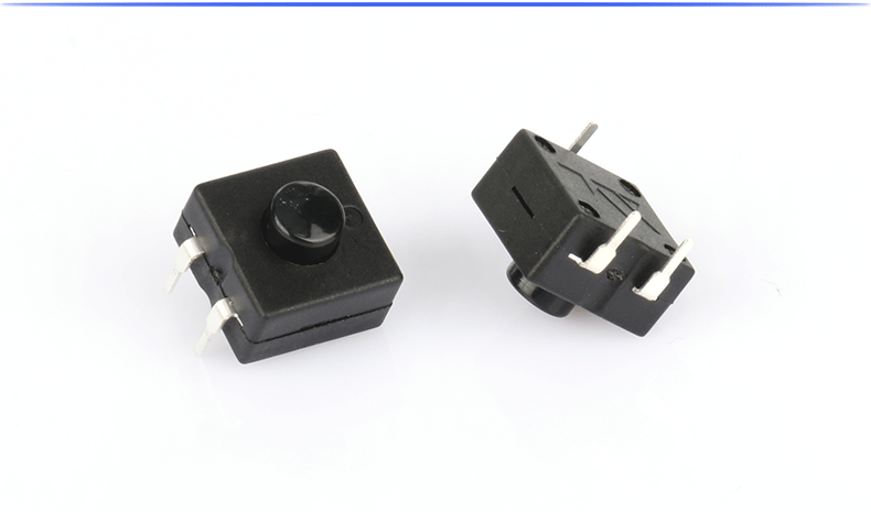 瀚精手电筒逻辑开关12*12二开一关三脚喇叭轻触开关防水按钮开关