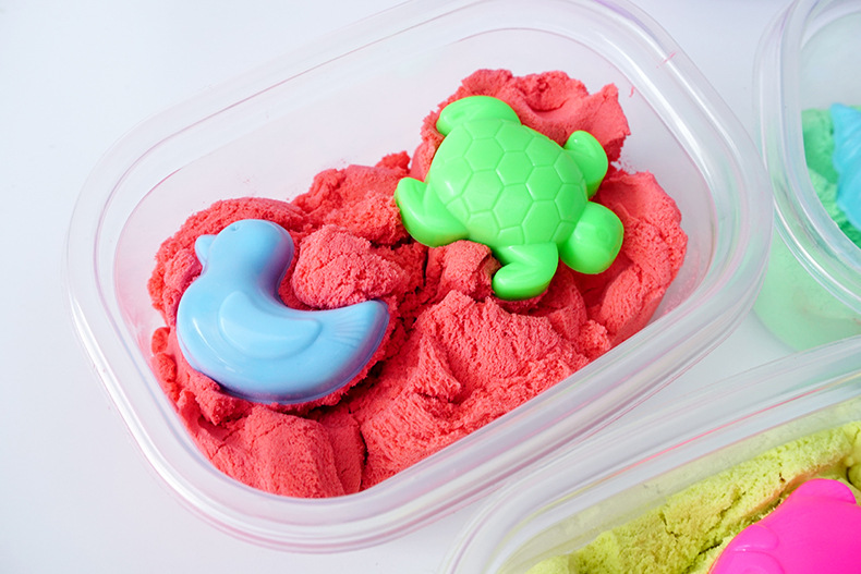 棉花沙 魔幻棉花 柔软太空棉花沙 280单格盒装粘土沙