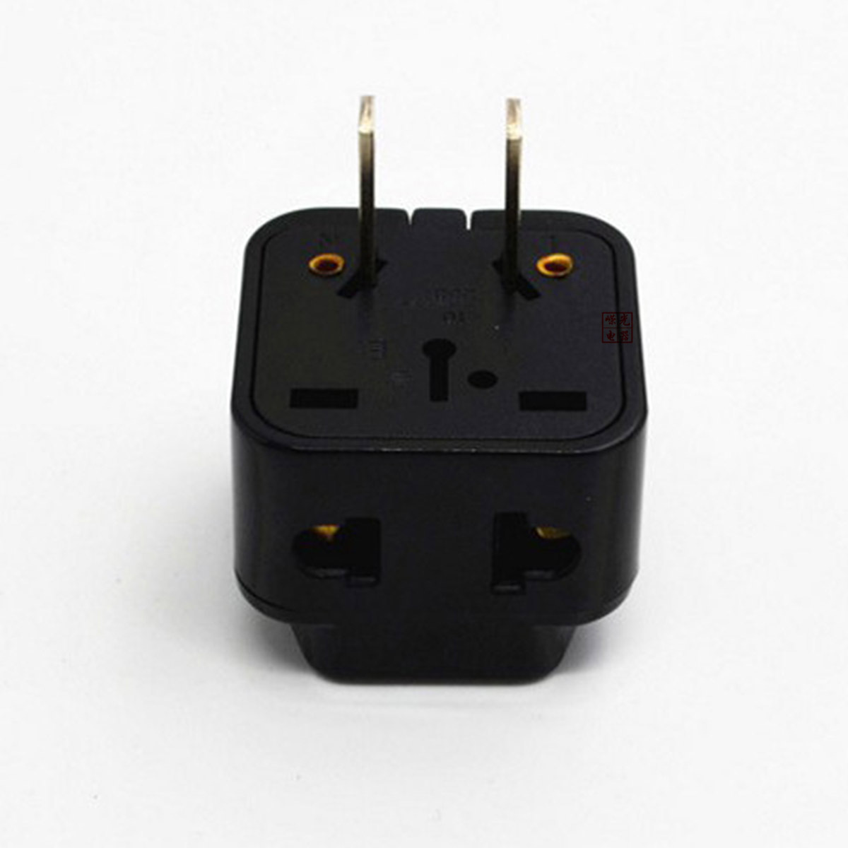 wdi6日规2脚插头一转二插孔一出二5孔多功能插座美规2扁脚加拿大