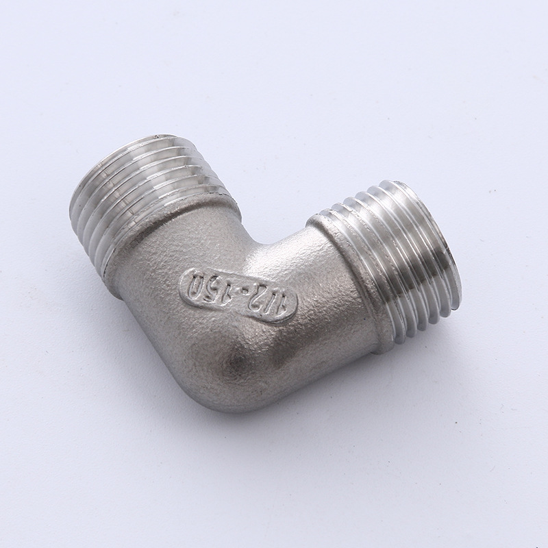 304不锈钢外丝弯头 90度直角外螺纹弯头 双外丝弯头批发 水管配件
