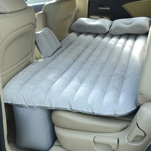 竖纹车载充气床垫PVC植绒可折叠汽车车床垫汽车旅行充气床批发