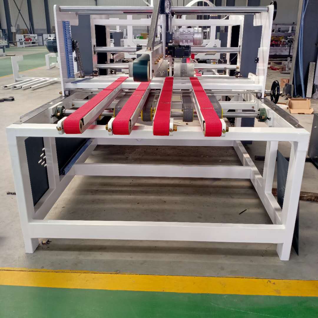 批发全自动粘箱机 纸箱粘盒机糊箱机 高速粘箱生产线 送纸机