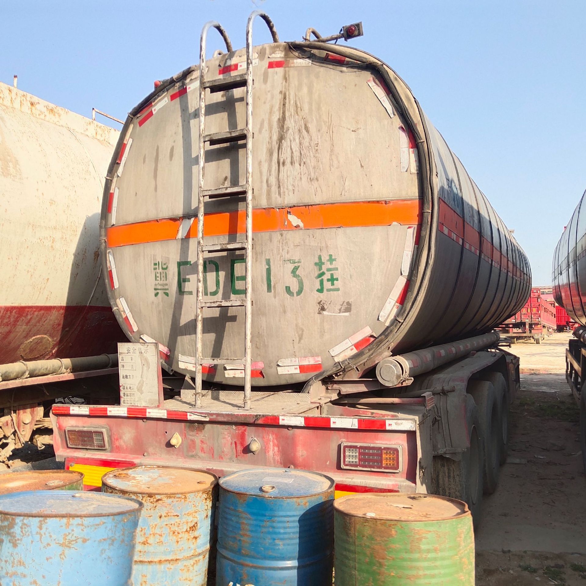 常年出售二手油罐半挂车 不锈钢罐普货半挂车 全铝合金食用油罐车
