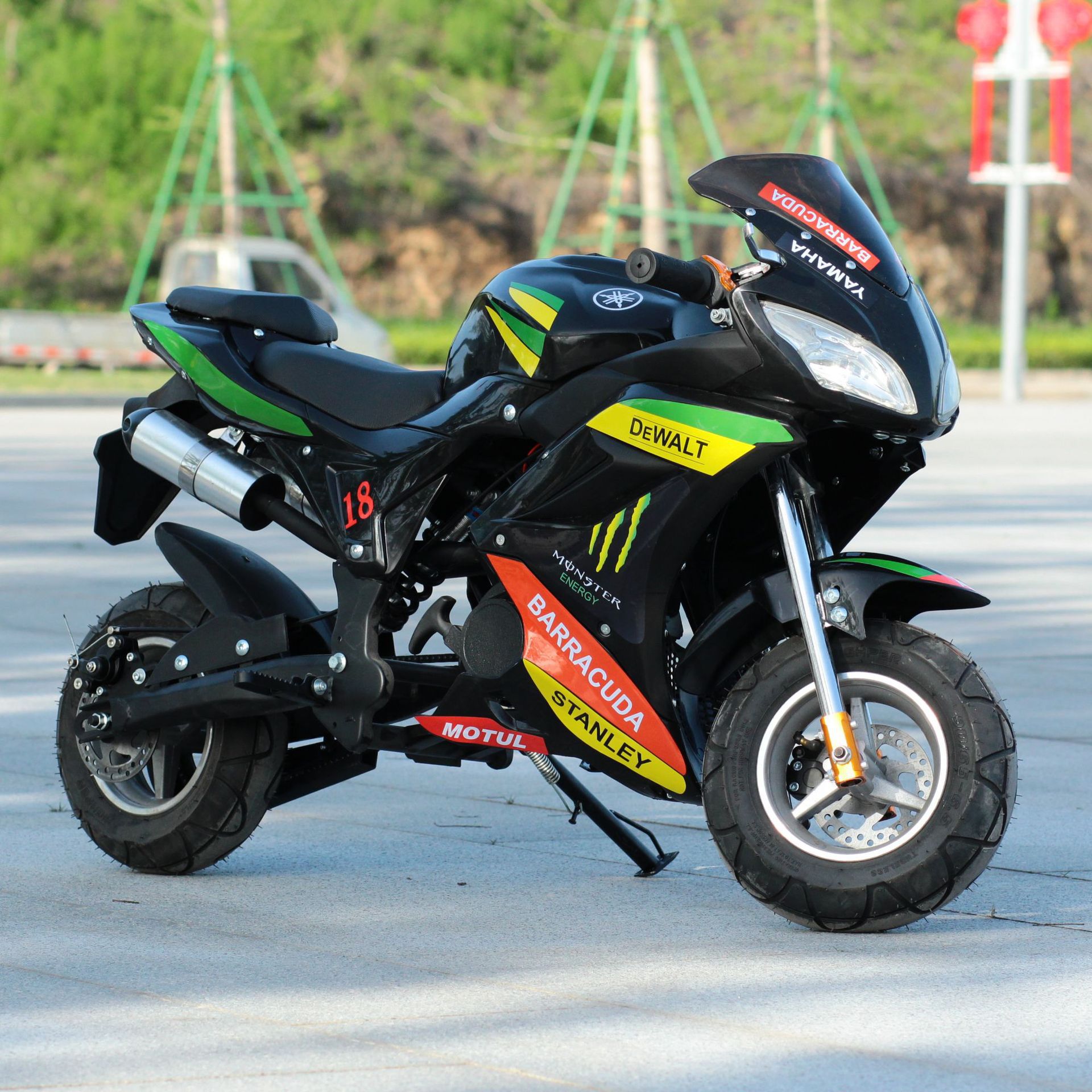 探路者迷你49cc大中型跑车 两轮ect摩托车 迷你公路赛 迷你摩托车