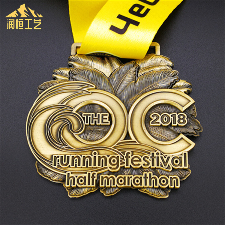 厂家定制马拉松奖牌 各类赛事运动会冠亚季军奖牌 定做金属纪念章