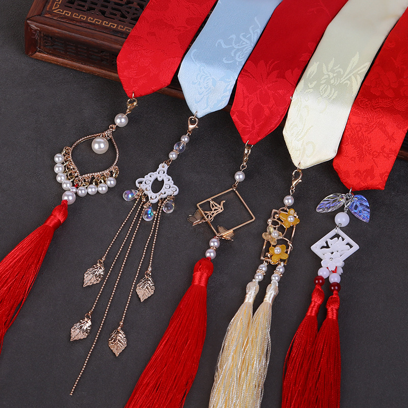 9成交9076条地摊货源古装配饰古代少女汉服头饰飘带流苏丝带绑发头绳