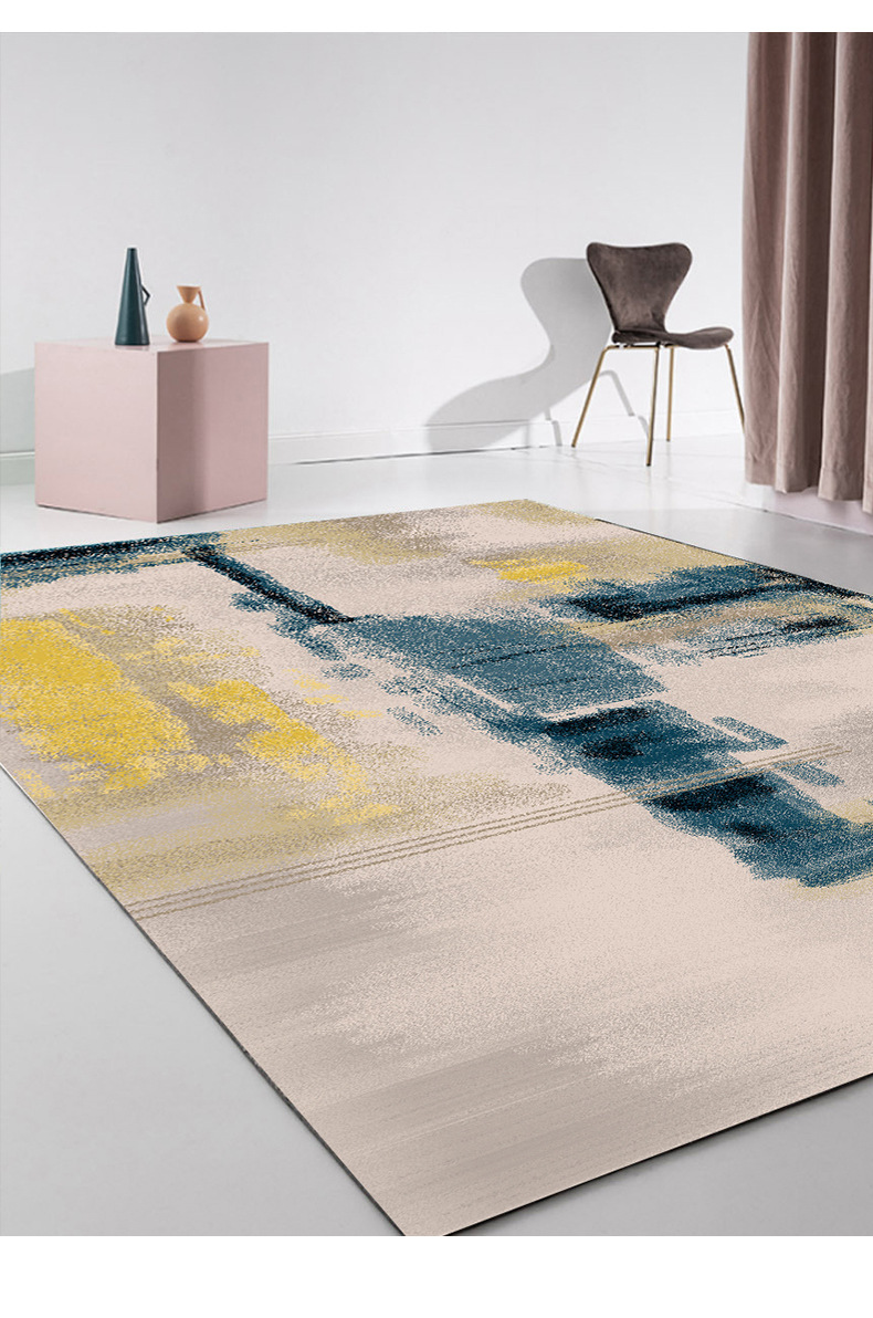 北欧简约风地毯客厅家居家用大地毯长方形茶几地毯卧室床边地毯