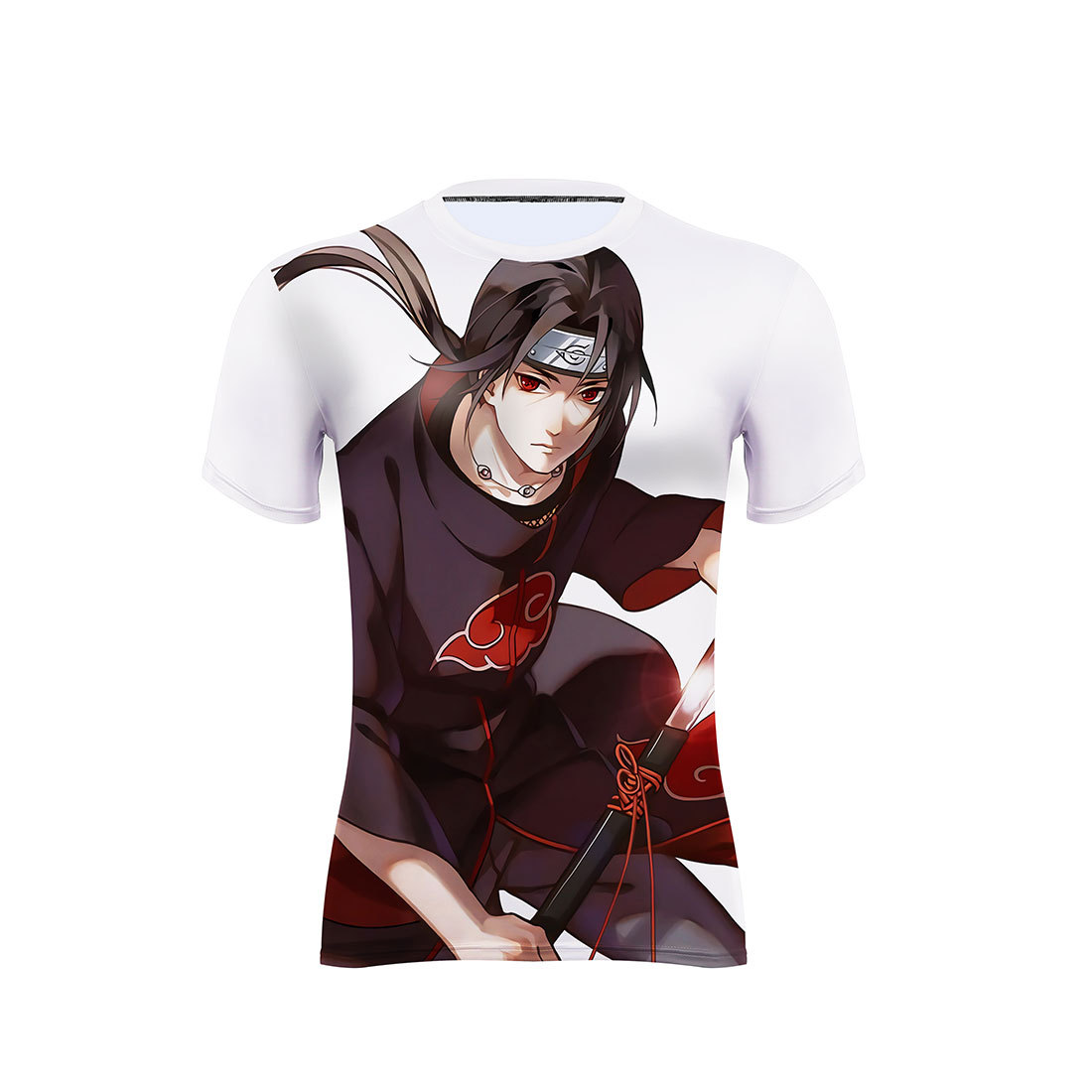 火影忍者宇智波鼬3d印花短袖t恤男式日系动漫2020外贸男士t恤