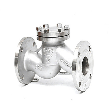 h41w16p止回阀304不锈钢卧式法兰升降式单向阀316中型逆止阀