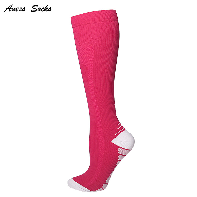 Leg Shaping Compression Stockings Women's Yoga Sports Compression Socks Cross-Border Marathon Running Socks Calf Length Socks Stretch Socks