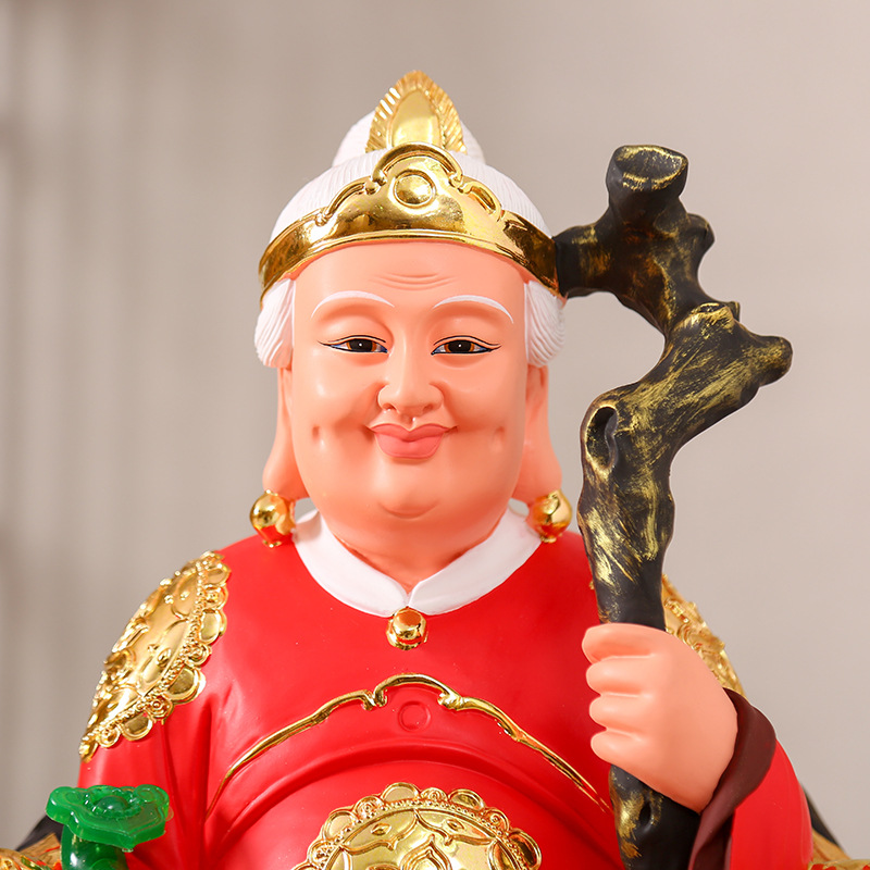 土地公婆神像社公福德正神土地爷土地奶树脂佛像招财居家风水摆件