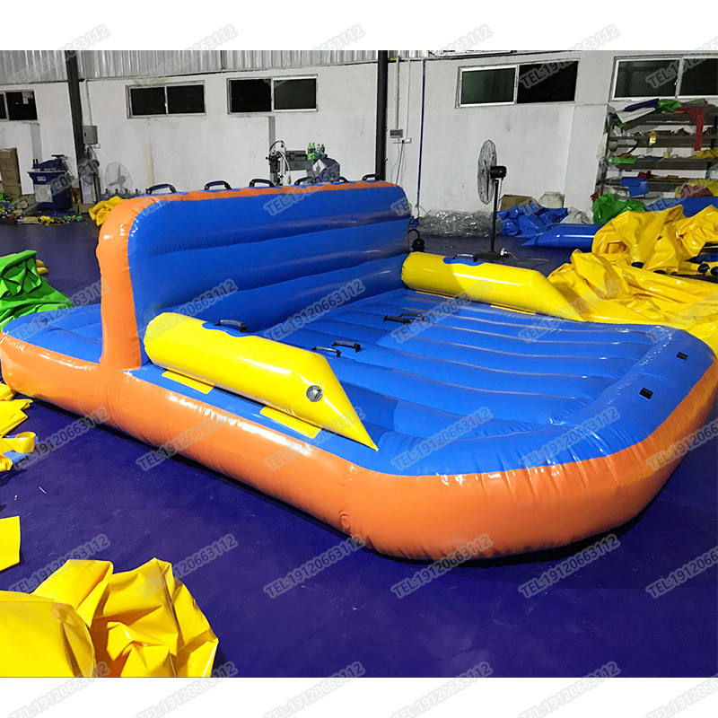 充气水上旋转陀螺网红迪斯科船海上游艇快艇摩托艇拖拉魔力转圈圈