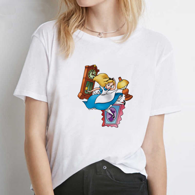 2020跨境热销 爱丽丝梦游仙境 alice in wonderland 时髦个性t恤